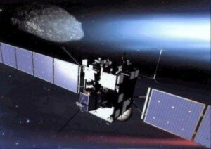 Приближение Розетты к комете (компьютерная графика)