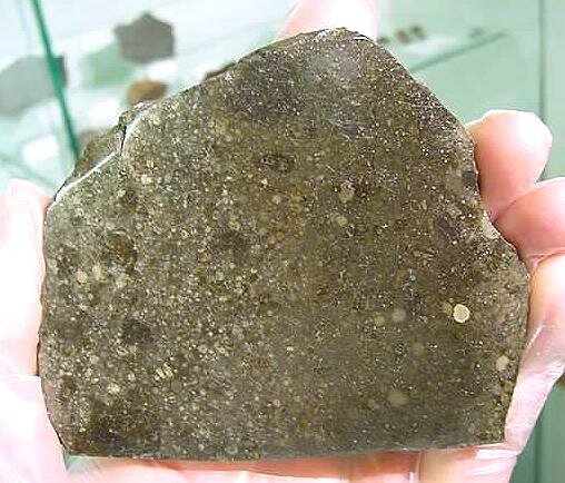 Поверхность каменного метеорита