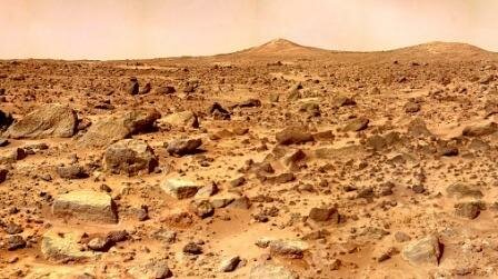 Камни на поверхности Марса