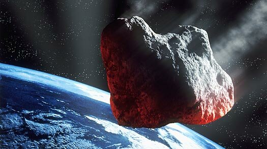 Земля и астероиды.